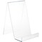 Plymor Clear Acrylic Flat Back Display Easel With 3.5" Box Ledge, 12.5" H x 8" W x 9" D